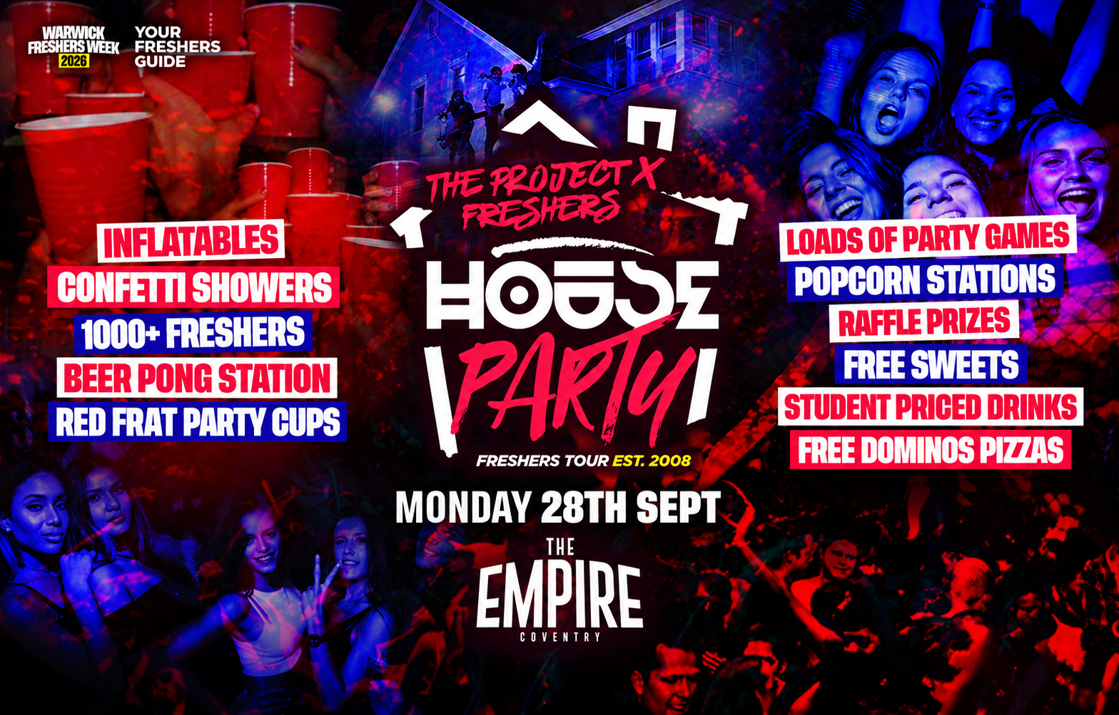 Project X Freshers House Party – Coventry Freshers 2026 & Warwick Freshers 2026