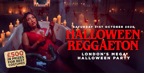 HALLOWEEN REGGAETON PARTY @ PARADISE CLUB -SATURDAY 31ST OCTOBER 2026