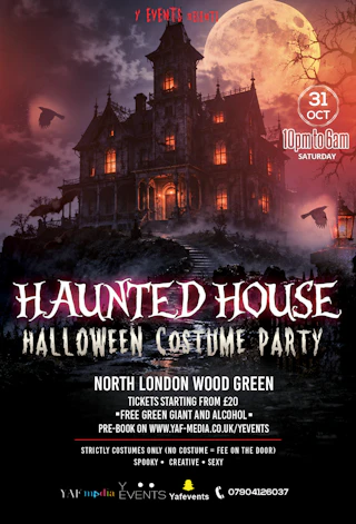 HAUNTED HOUSE PARTY (ALL INCLUSIVE)