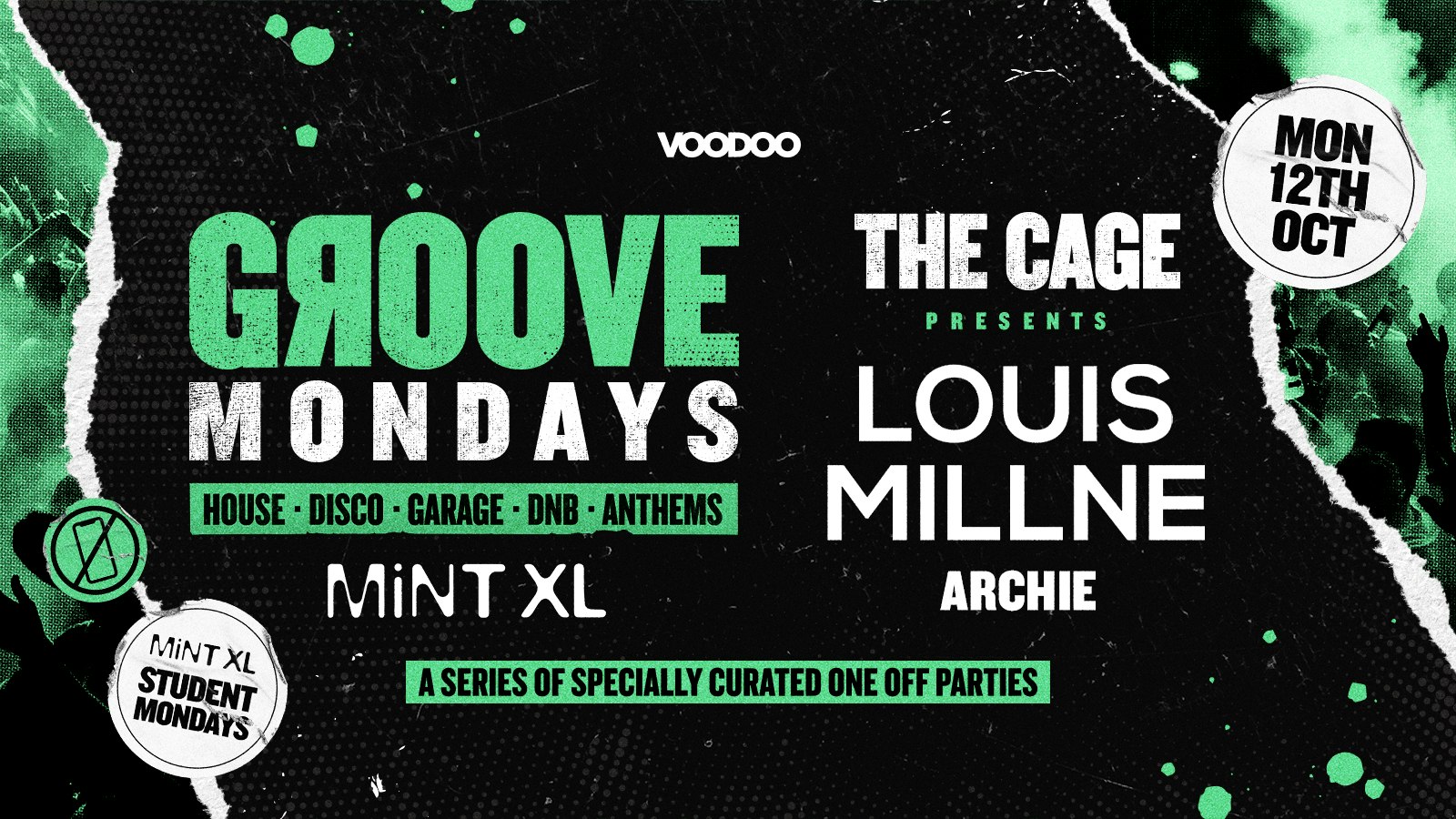 GROOVE MONDAYS – Monday 12th October – The Cage Feat – Louis Millne @ MiNT XL