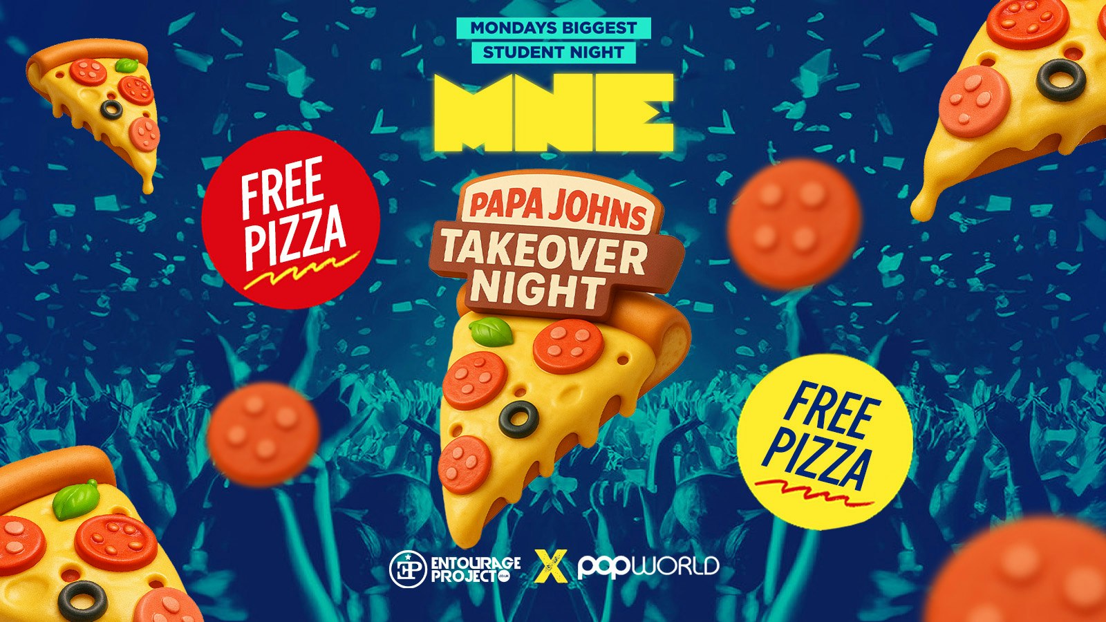 MNE – PAPAJOHNS TAKEOVER🍕💙
