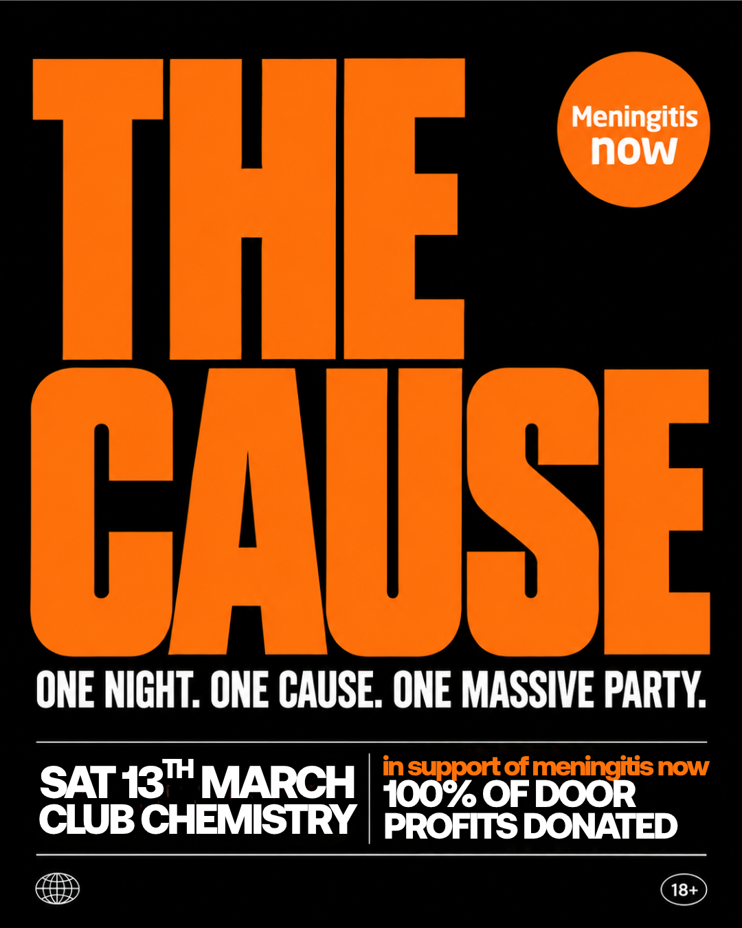 The Cause 🧡 one cause. one night. one massive party