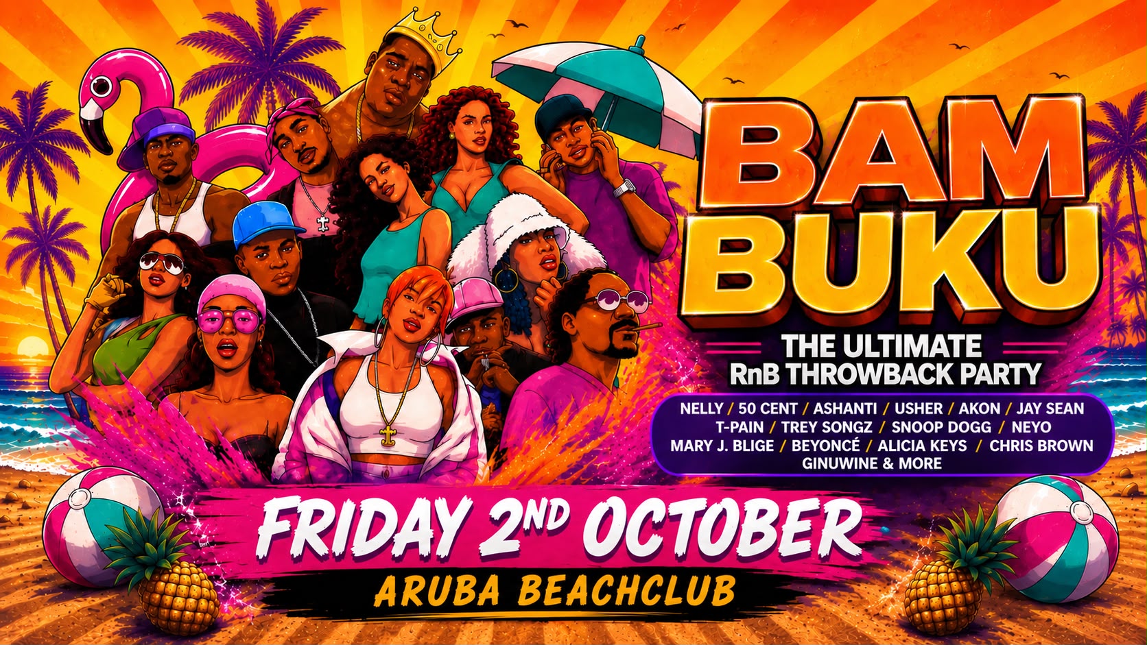 BAMBUKU – Bournemouth’s BIGGEST RnB Throwback Party @Aruba