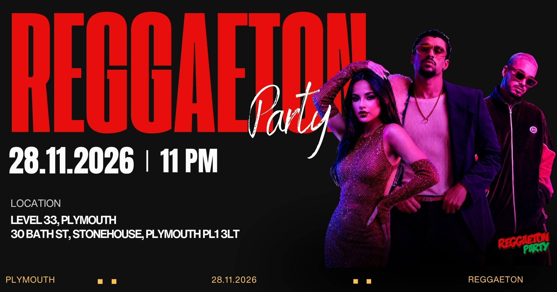 Reggaeton Party (Plymouth) November 2026