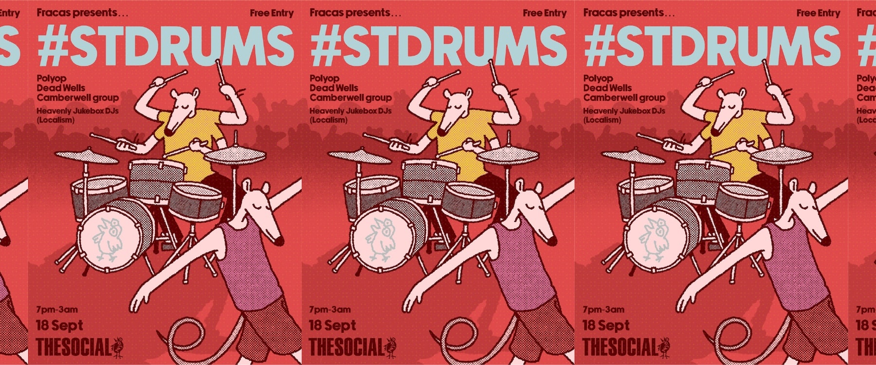 FRACAS: #STDRUMS + Polyop + Dead Wells + Camberwell Group