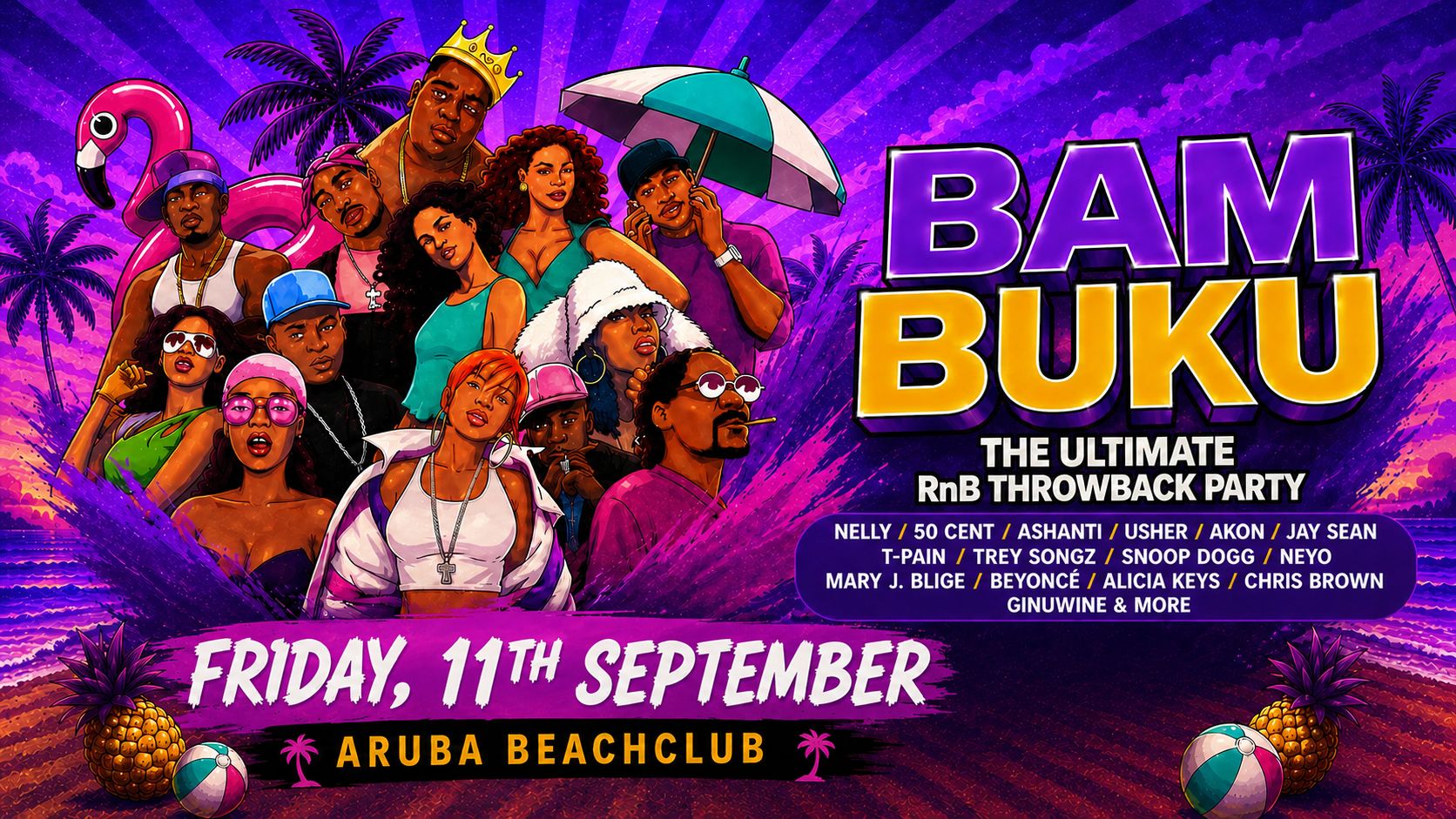 BAMBUKU – Bournemouth’s BIGGEST RnB Throwback Party @Aruba