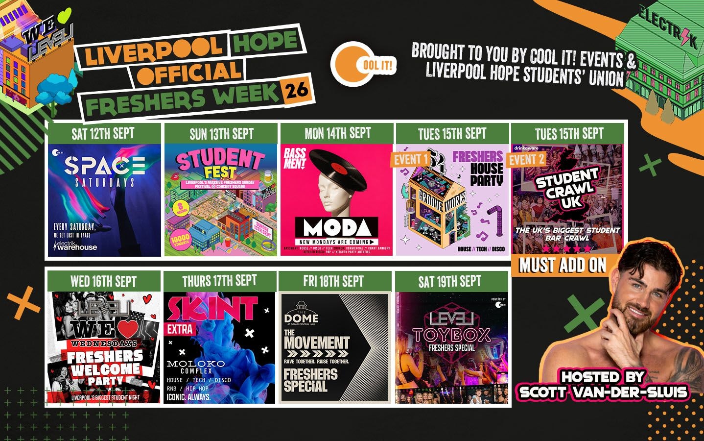 Liverpool Hope Freshers 2026  – The Official All Access Freshers Wristband brought to you by HOPE SU & COOL IT EVENTS!