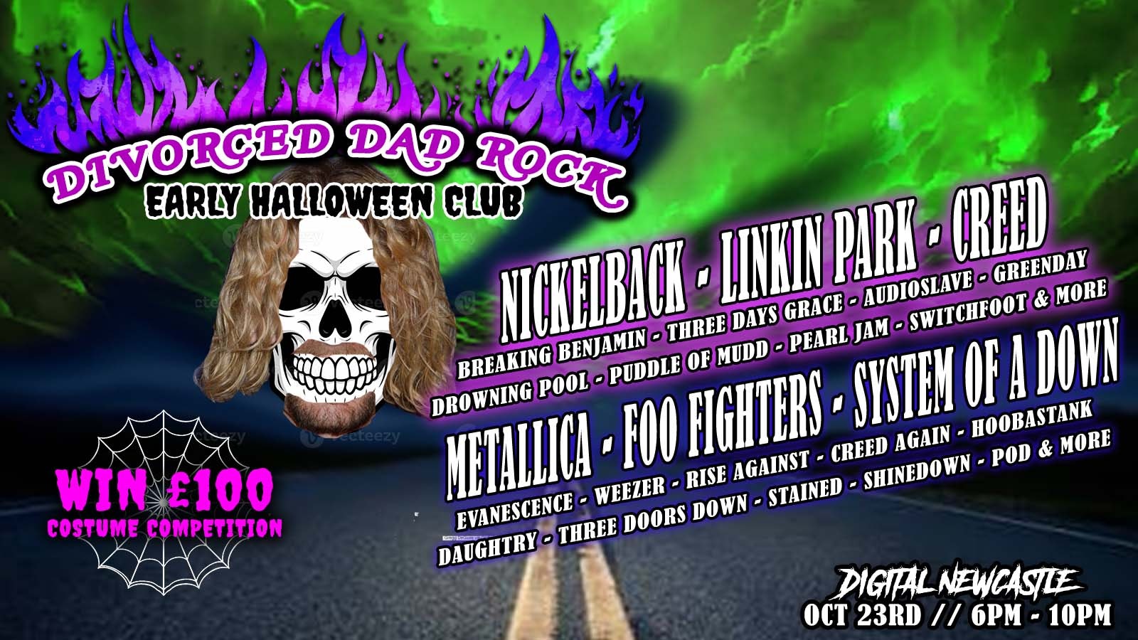 Divorced Dad Rock: Early Halloween Club (Newcastle)
