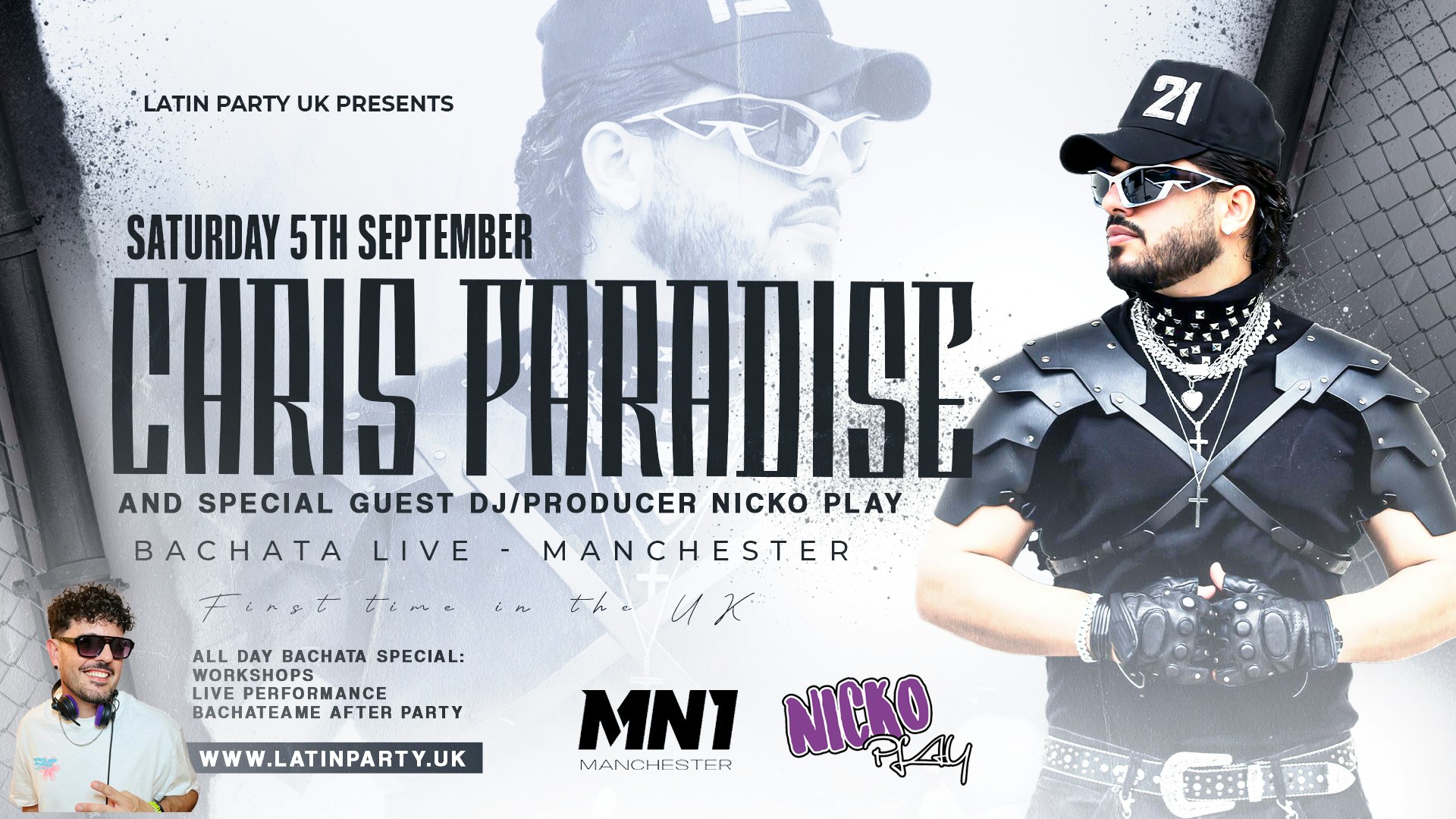 Chris Paradise : Bachata All-Dayer | Saturday 5th September 2026