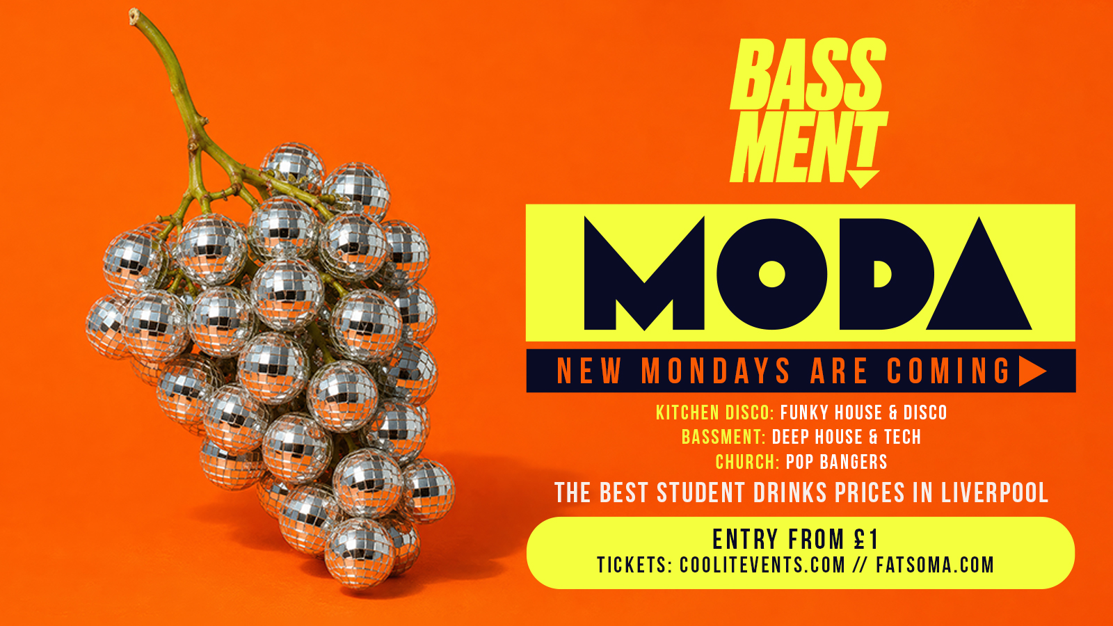 MODA 🔊🪩  BRAND NEW MONDAYS @ BASSMENT ⤵️🪅 – LIVERPOOL’S UNDERGOUND NIGHTCLUB