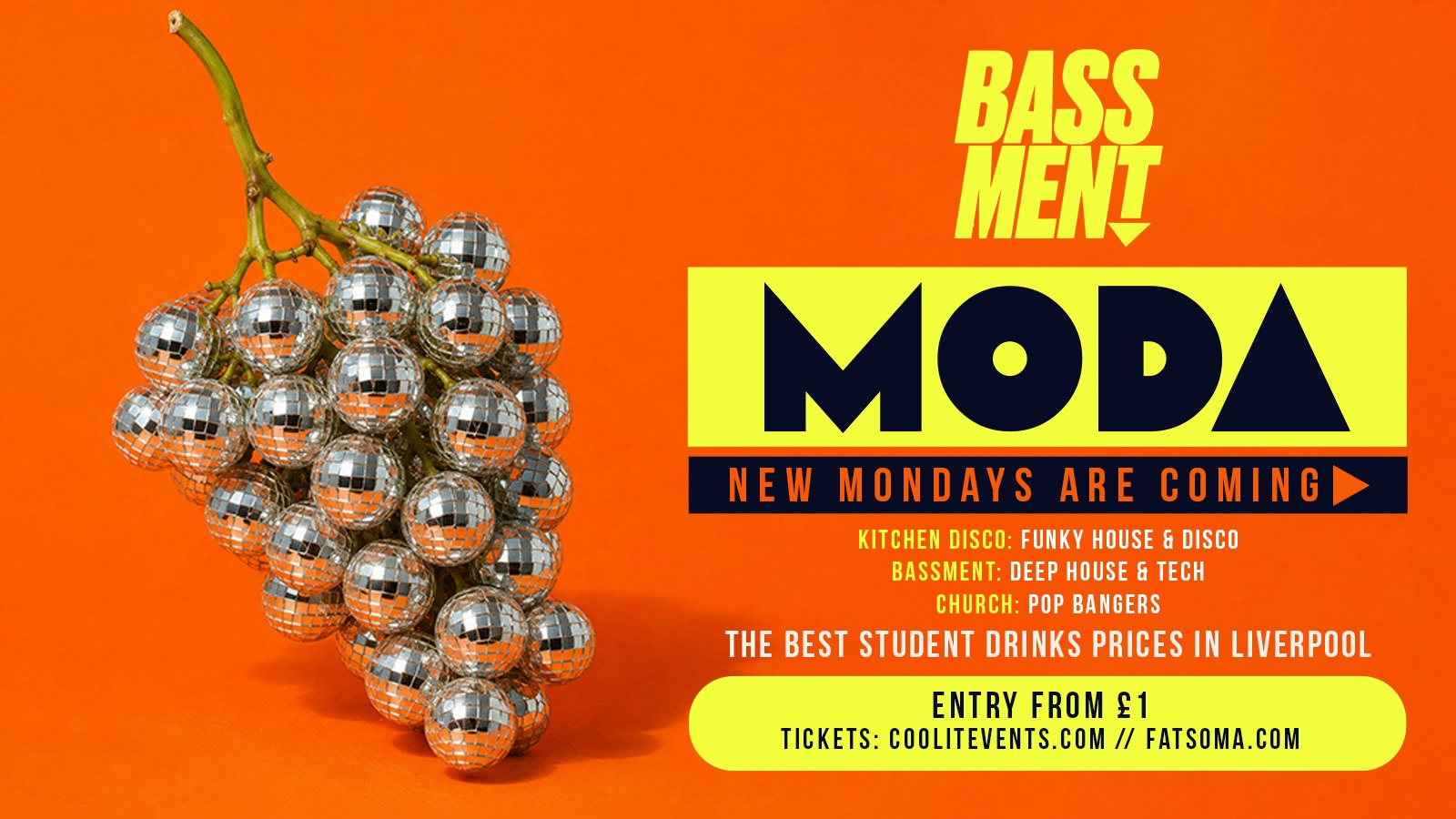 MODA 🔊🪩  BRAND NEW MONDAYS @ BASSMENT ⤵️🪅 – LIVERPOOL’S UNDERGOUND NIGHTCLUB
