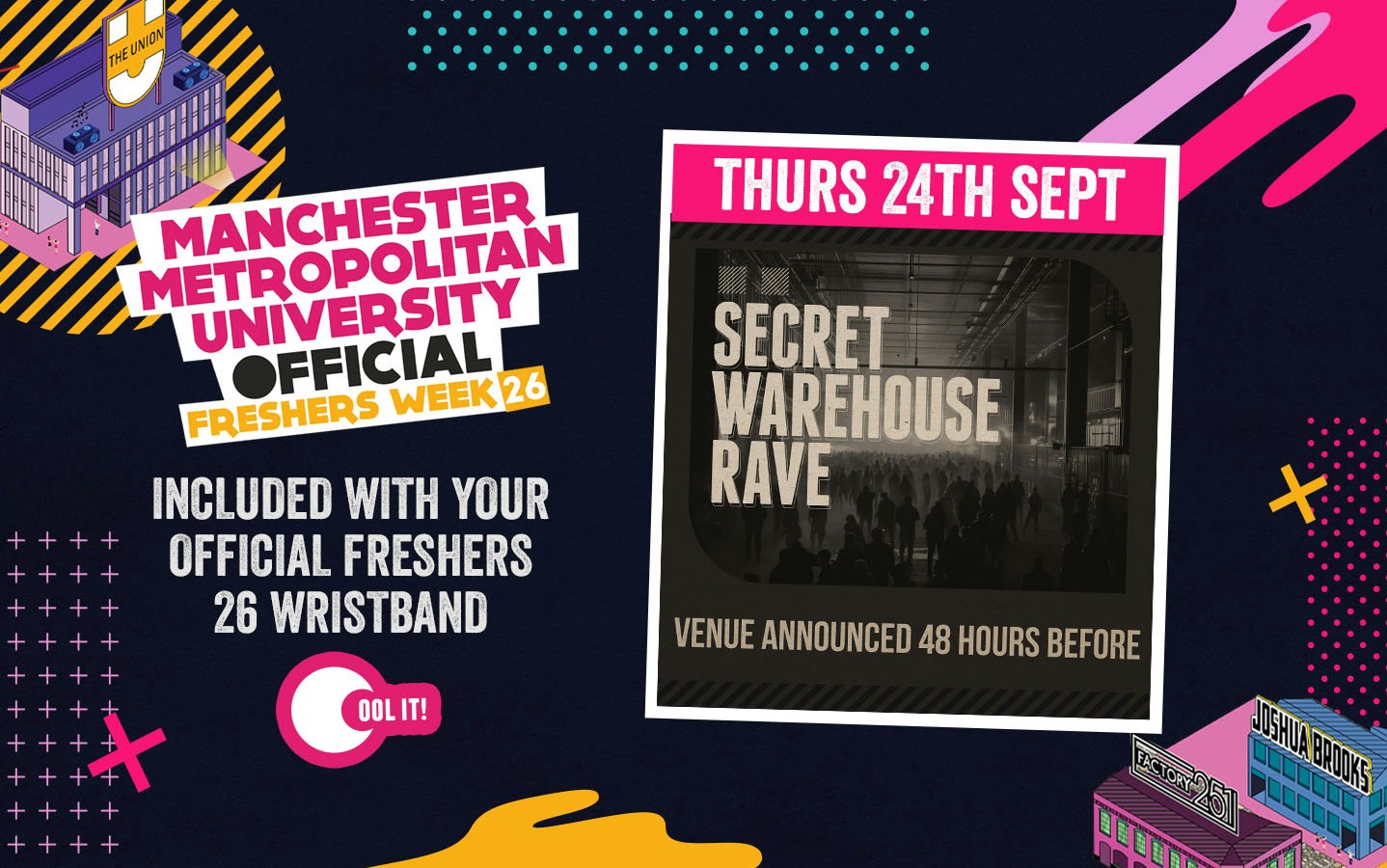 OFFICIAL MMU EVENT  – THE SECRET WAREHOUSE RAVE – VENUE REVEALED 48 HOURS BEFORE…