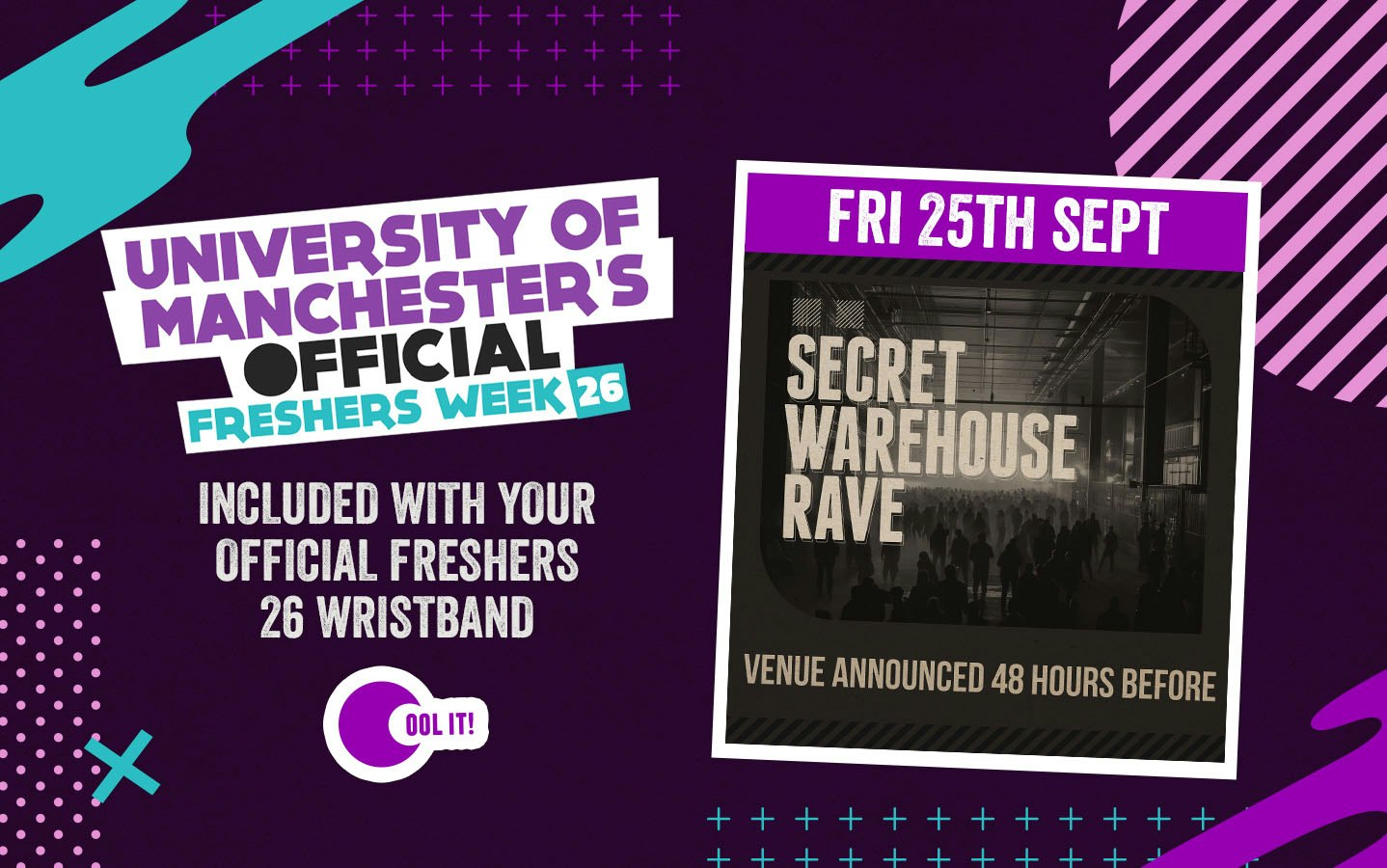 OFFICIAL UOM EVENT  – THE SECRET WAREHOUSE RAVE – VENUE REVEALED 48 HOURS BEFORE…