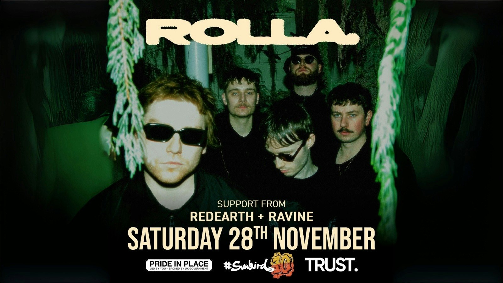 Rolla + Redearth + Ravine- Saturday 28th November 2026 | Sunbird Records, Darwen