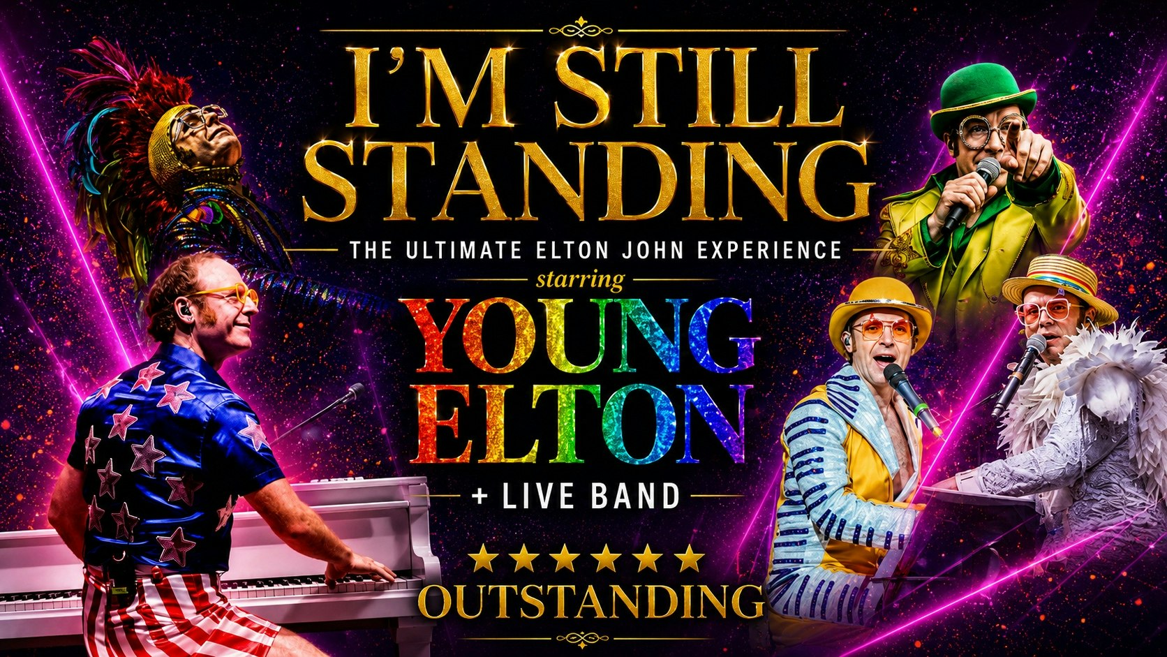 🚨 NEXT SATURDAY! 🎹 I’M STILL STANDING! 🚀 – the ultimate Elton John experience starring Young Elton