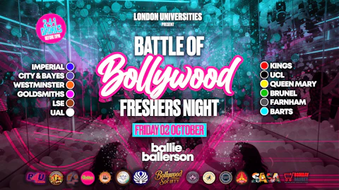BATTLE OF BOLLYWOOD (The Official London Universities Freshers Clash) @BallieBallerson [TRENDING🔥]