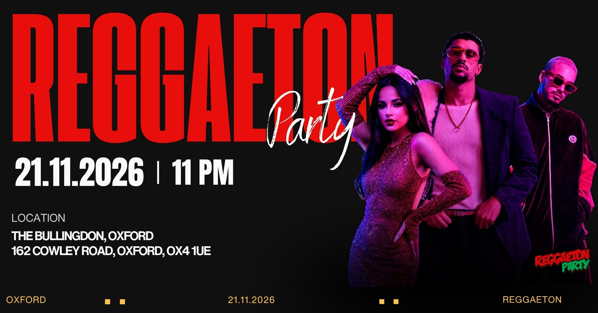 Reggaeton Party (Oxford) November  2026
