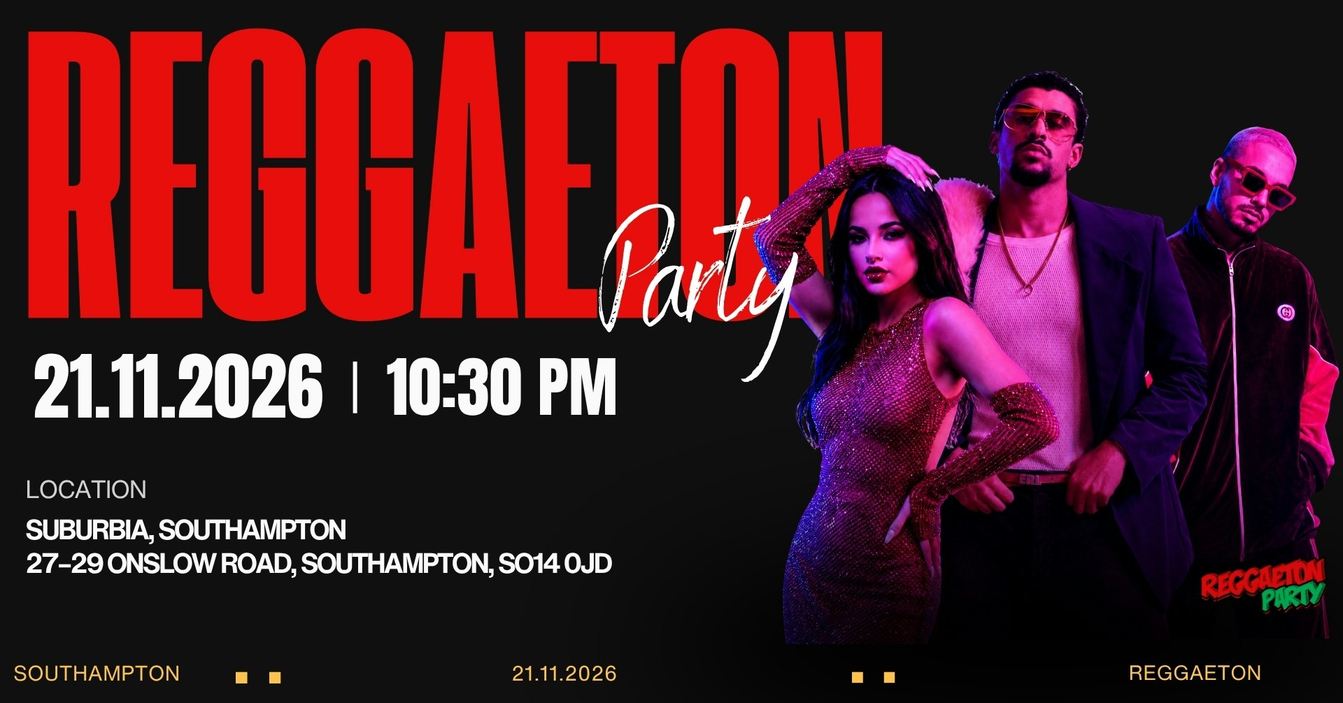 Reggaeton Party (Southampton) November 2026