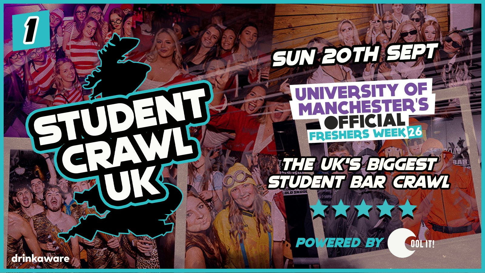OFFICIAL UOM EVENT – STUDENT CRAWL PART 1 – THE UK’S BIGGEST BAR CRAWL!