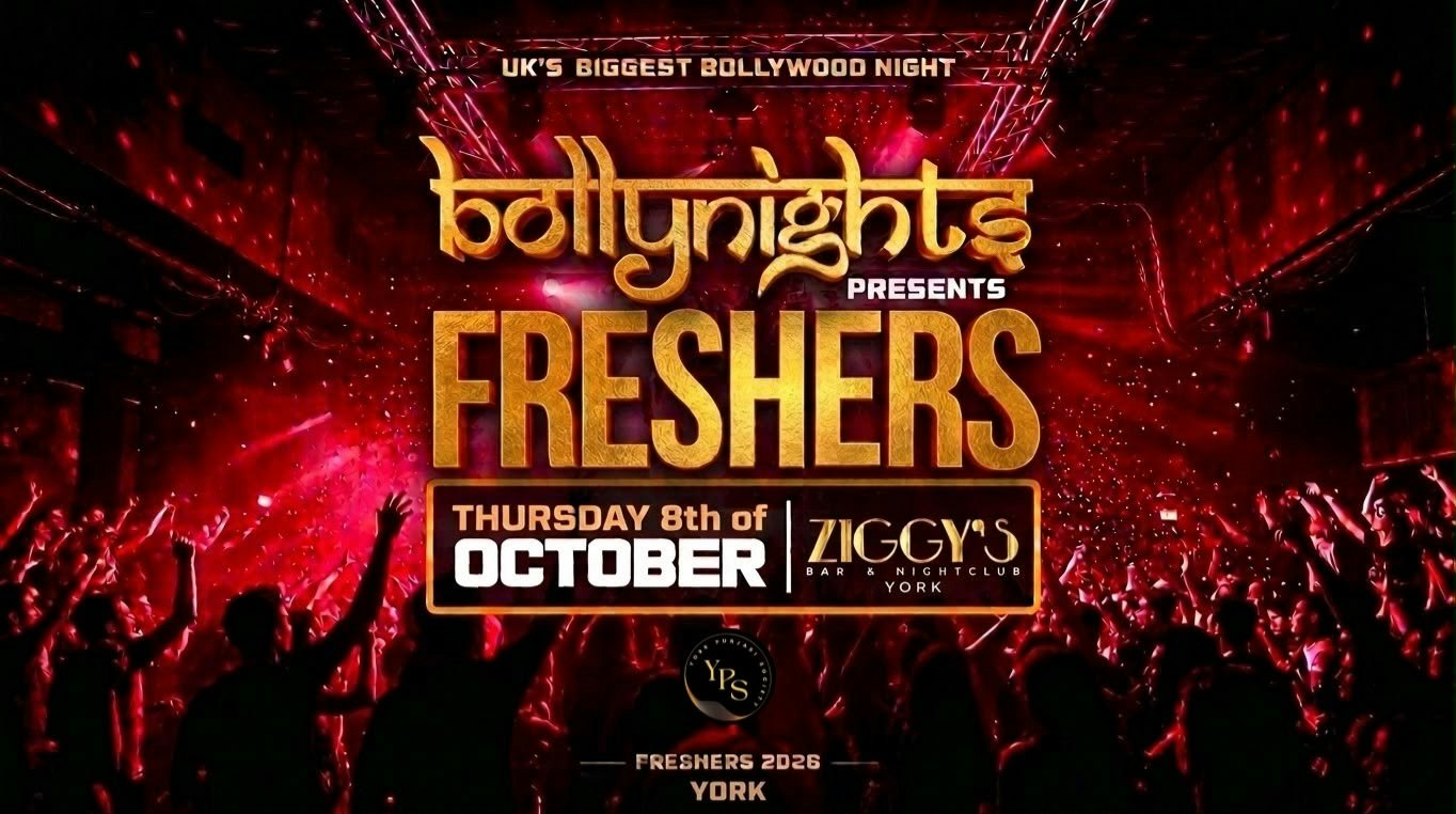Bollynights York – FREE FRESHERS WELCOME PARTY | Thursday 8th October | Ziggy’s