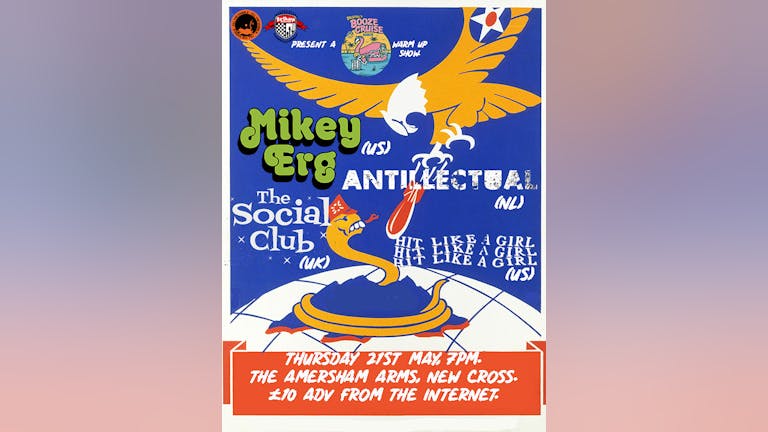 TTW and BS present Mikey Erg, Antillectual, The Social Club, Hit Like a Girl