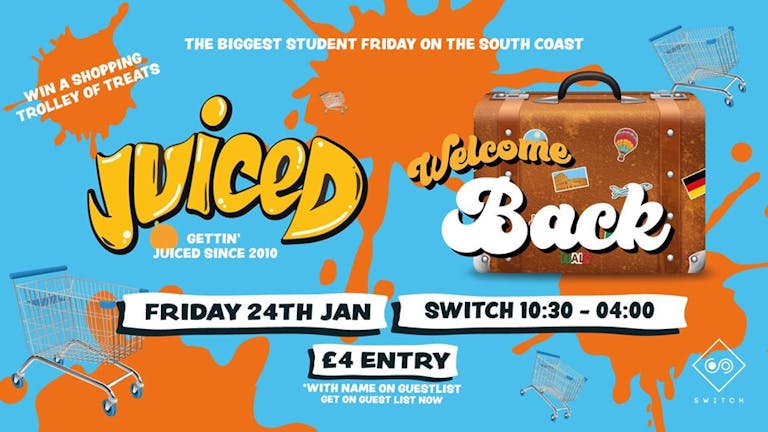 Juiced - Welcome Back Party - £1.50 Drinks