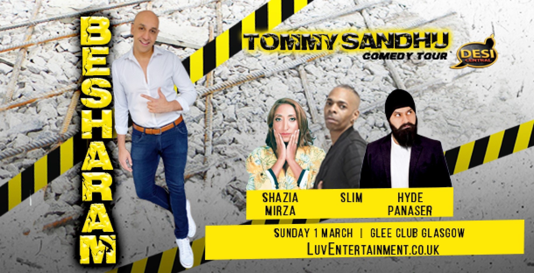 TOMMY SANDHU : BESHARAM TOUR – GLASGOW