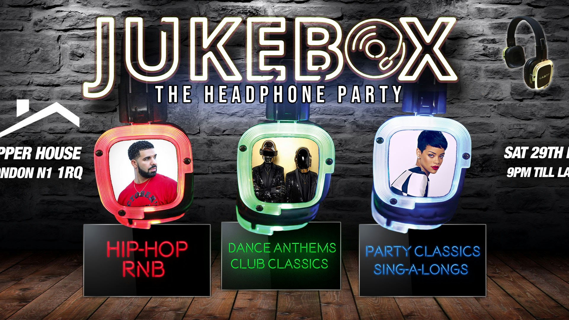Jukebox – The Headphone party (Islington)