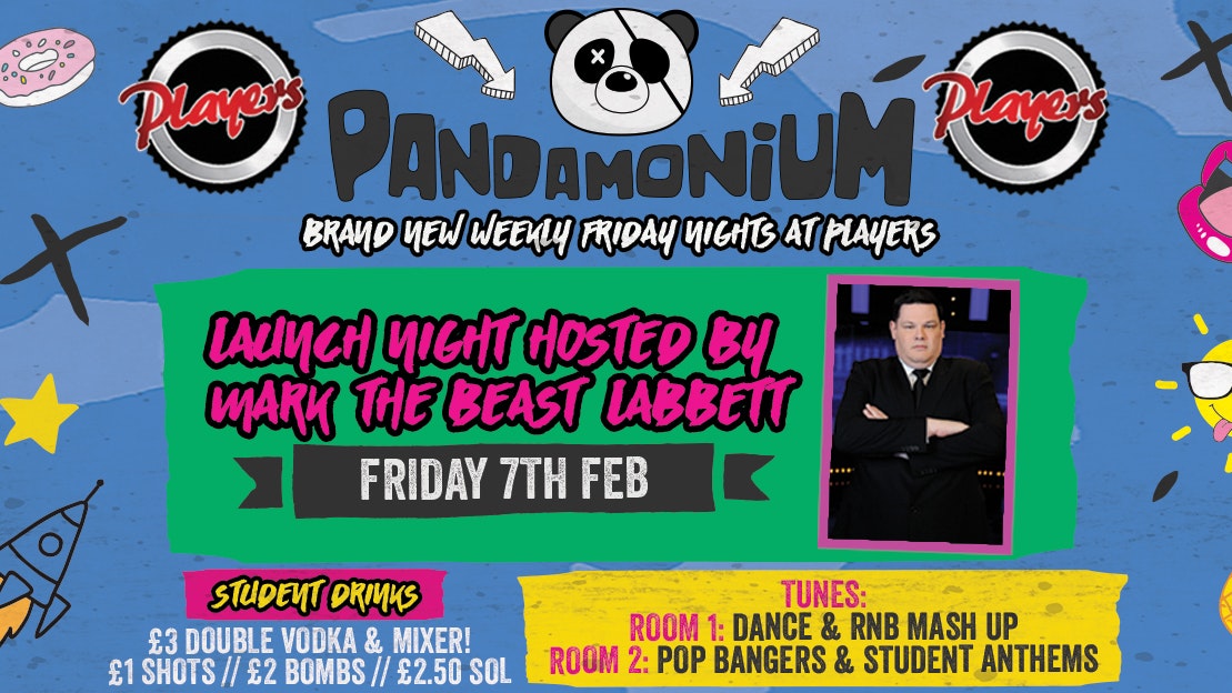 Pandamonium Fridays – Launch with Mark ‘The Beast’ Labbett
