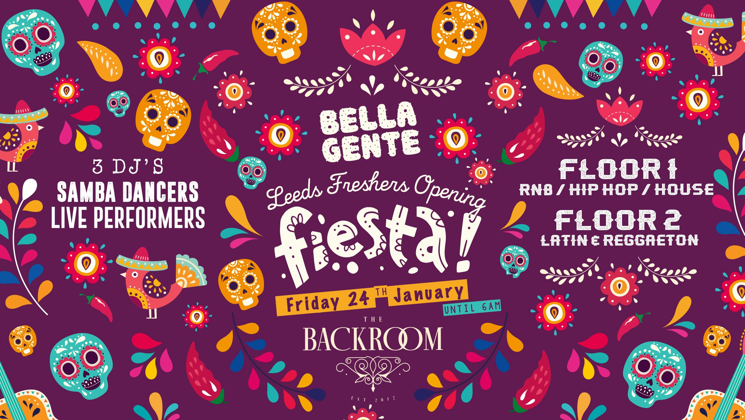 Leeds’ Opening Fiesta x Bella Gente 2020 :: The Backroom