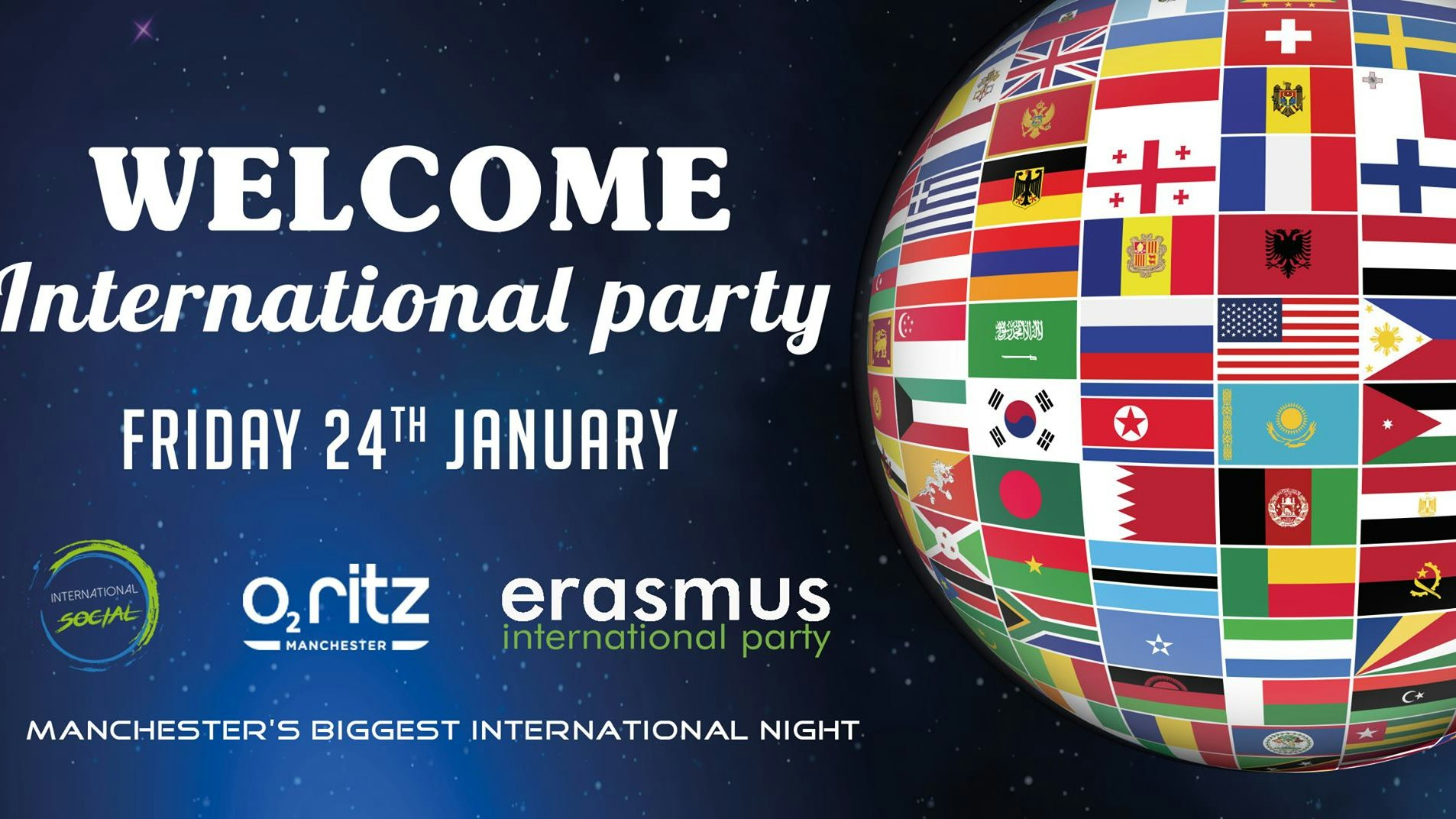 Erasmus Manchester- Welcome International Party 2020