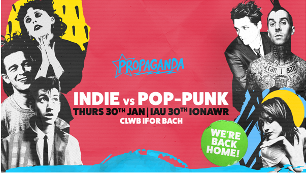 Propaganda Cardiff – Indie Vs Pop Punk at Clwb Ifor Bach!