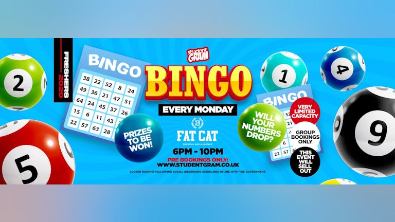 Student Bingo & Quiz Every Monday - £100 CASH PRIZE! £1 SHOTS + DOUBLE UP for £1! 