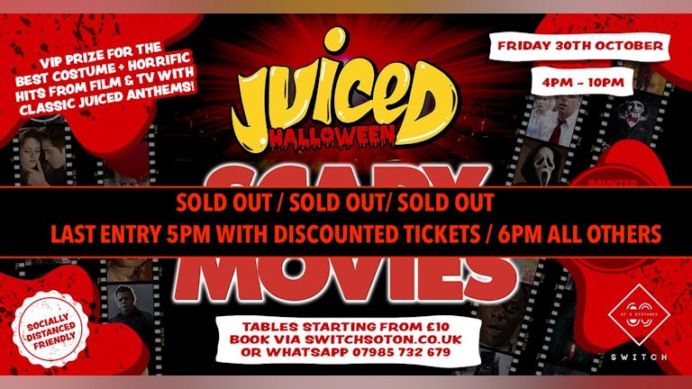 Juiced: Halloween - Scary Movies 75% Sold Out