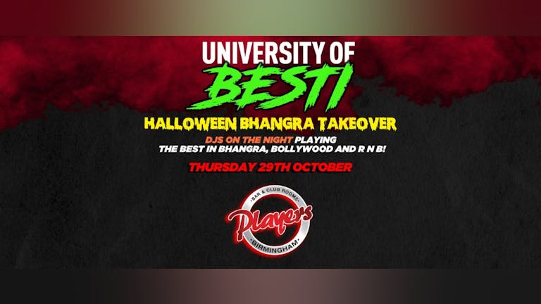 University Of Besti - Halloween Takeover - Players Birmingham 