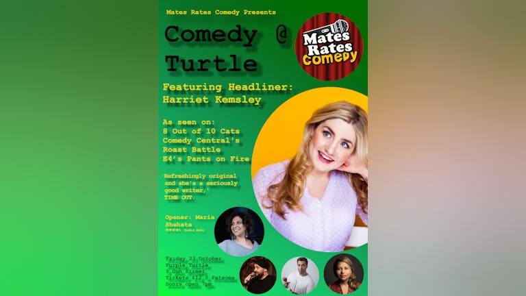 Mates Rates Comedy Presents: Comedy @ Turtle