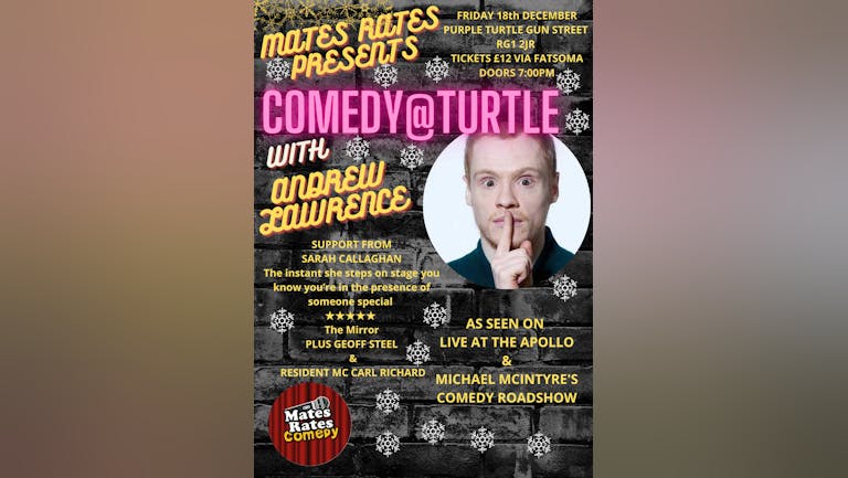 Mates Rates Comedy Presents: Comedy @ Turtle #3