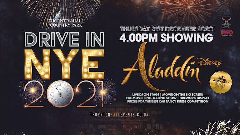 Drive In NYE 2020 - Aladdin + Fireworks 