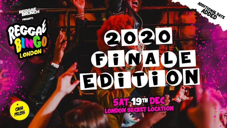 reggae bingo 2020 FINALE - sat 19th Dec