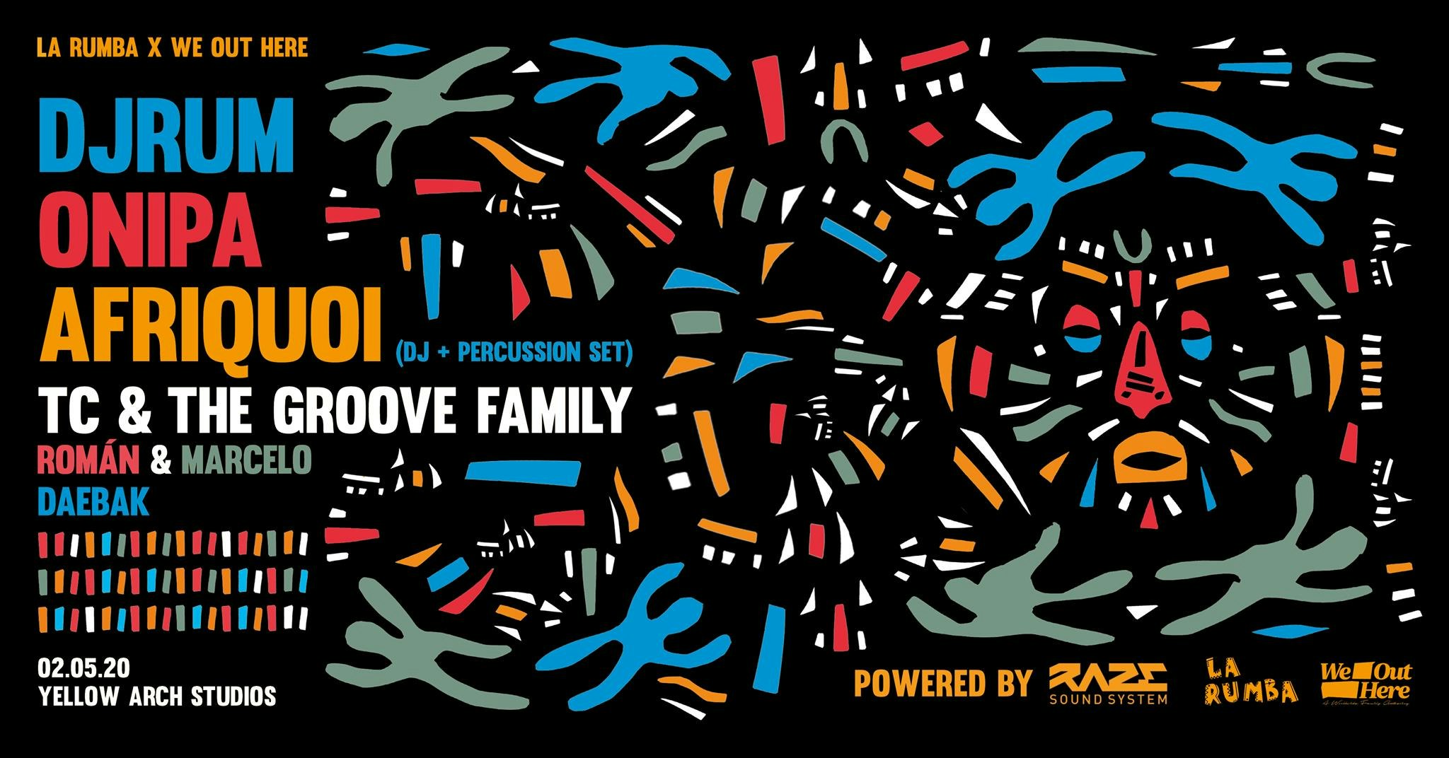 La Rumba x We Out Here: Djrum, ONIPA, Afriquoi, TC & The Groove