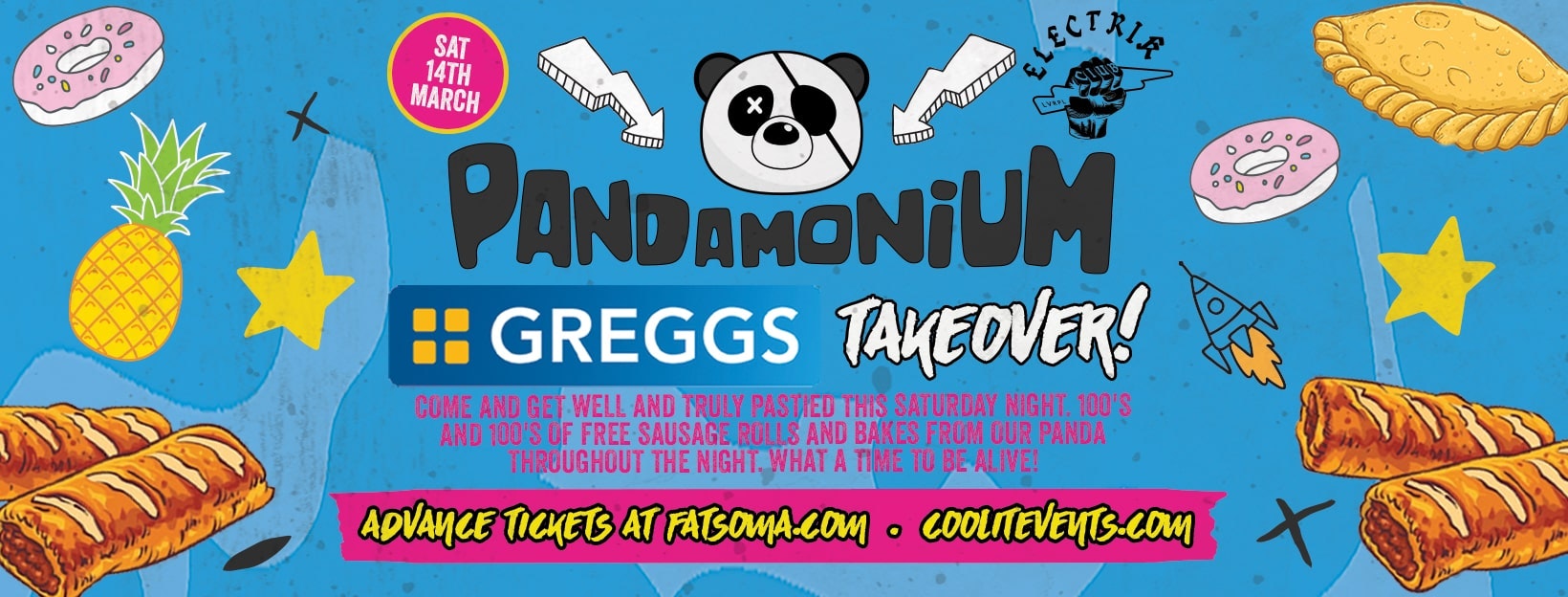 Pandamonium Saturdays – The Greggs Takeover!
