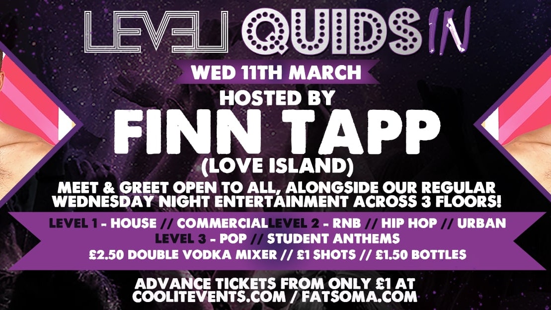 Quids In Wednesdays – with Finn Tapp from Love Island