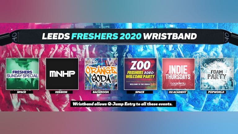 Leeds Freshers Invasion 2021 Wristband (2nd years)