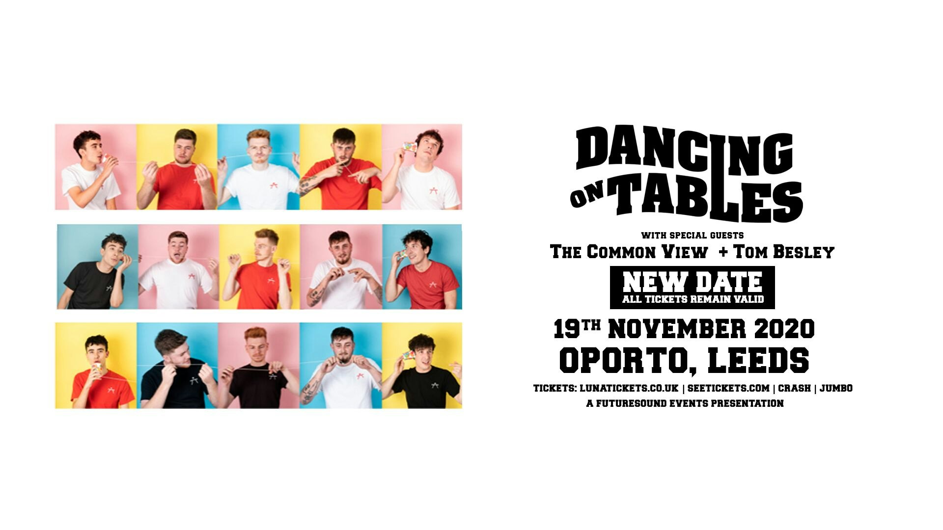 Dancing on Tables – Postponed to 2021