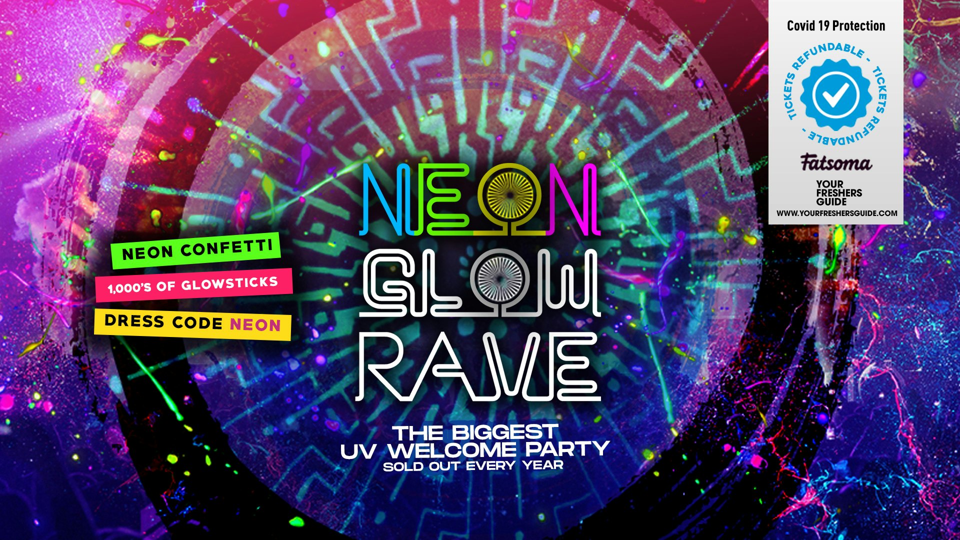 Neon Glow Rave // Nottingham Freshers 2020
