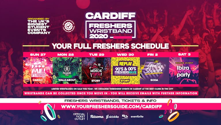 The Cardiff Freshers Wristband // Cardiff Freshers 2020