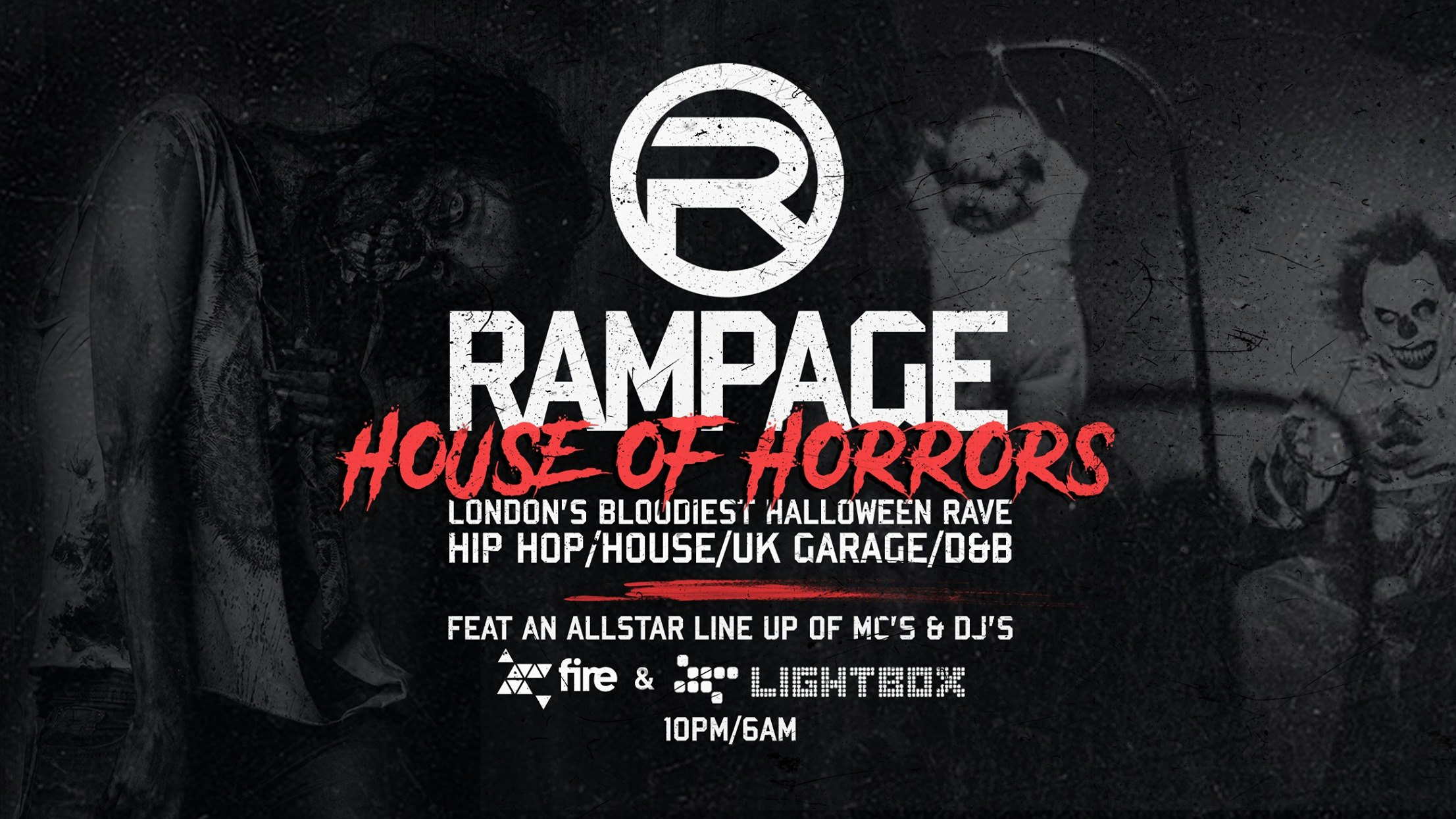 The Rampage Sound House Of Horrors Halloween Rave – ft Crazy Cousinz & DJ Pied Piper