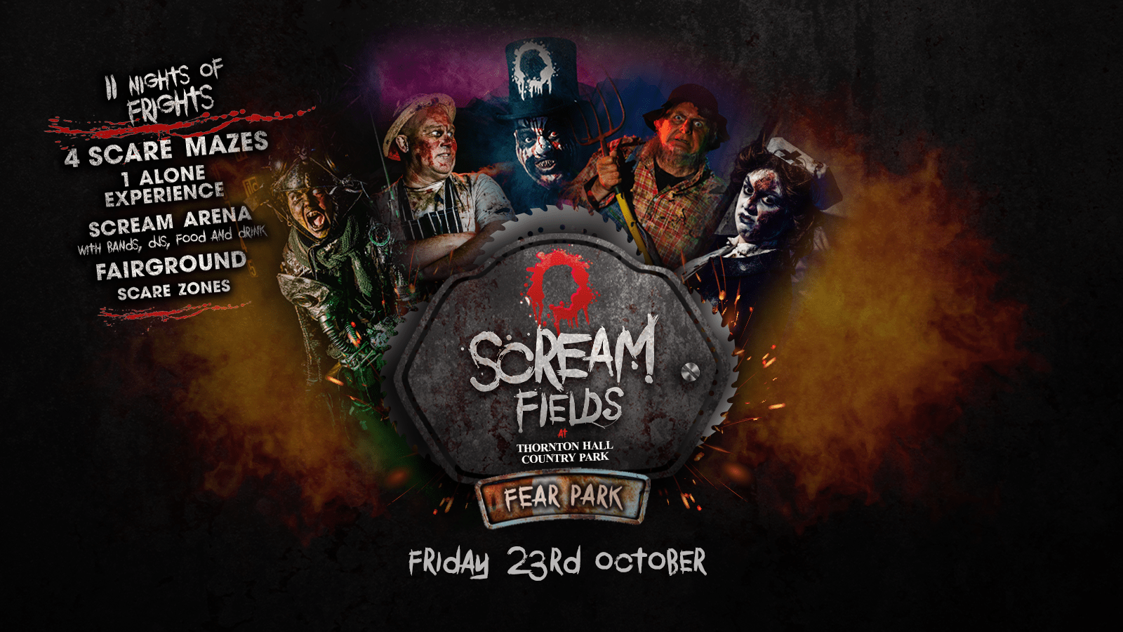 7.30PM – Screamfields: Friday 23rd October 2020