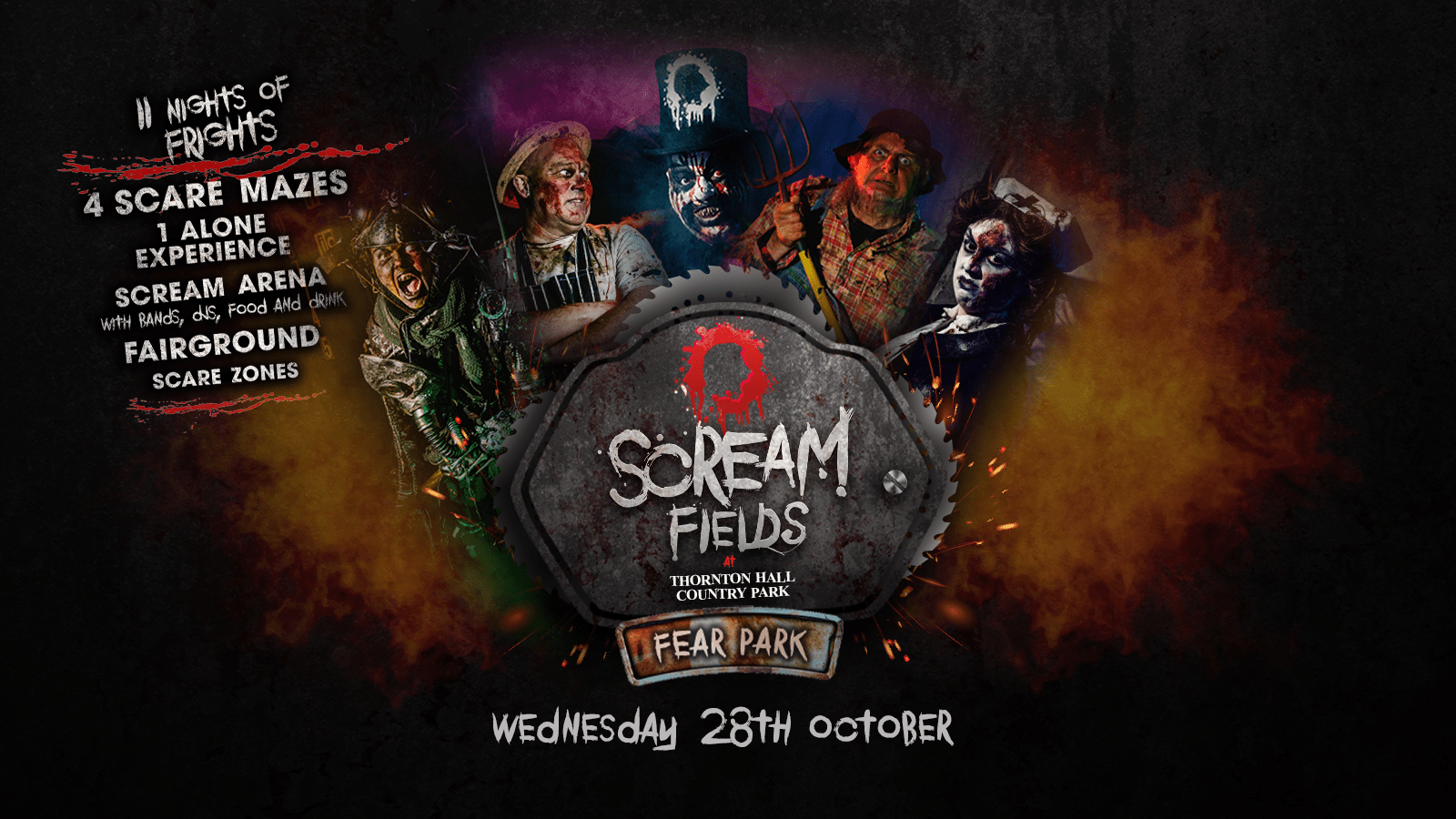 6.00PM – Screamfields: Wednesday 28th October 2020