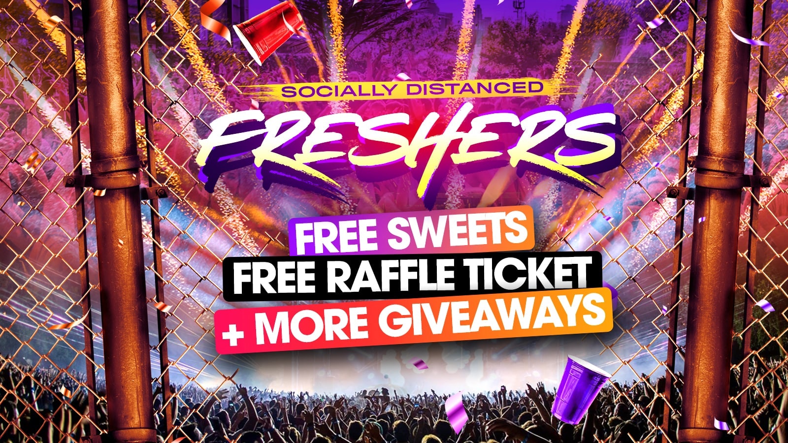 Socially Distanced Freshers // Southampton Freshers 2020 – Tickets ONLY £5 per person!!